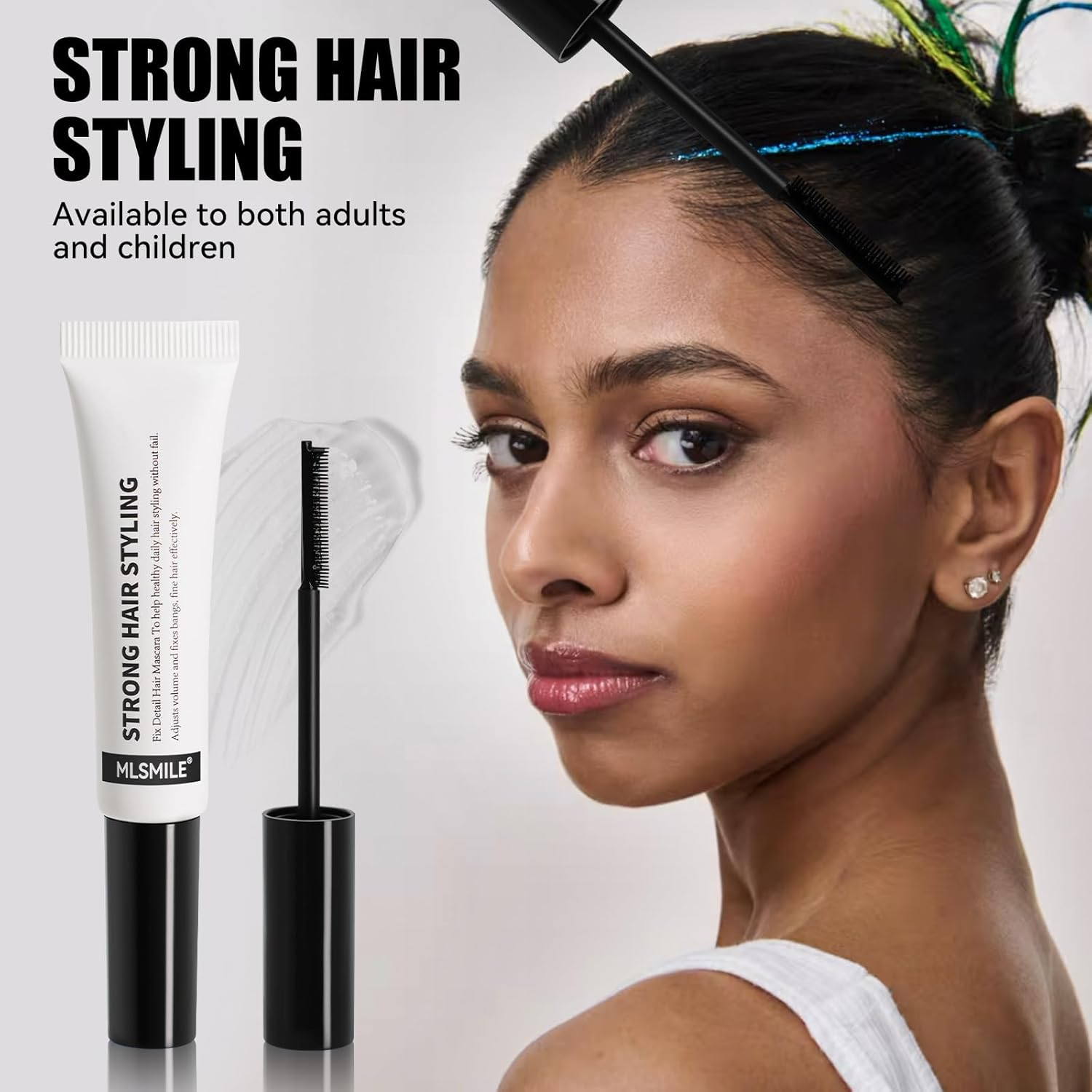 Hair Wax Stick Anti-Frizz Flyaway Wand Flyaway Feel Hair Finishing Stick for Small Broken Hair Cream Naturally Refreshing, Non-Greasy and Non-Sticky 15Ml image number 5