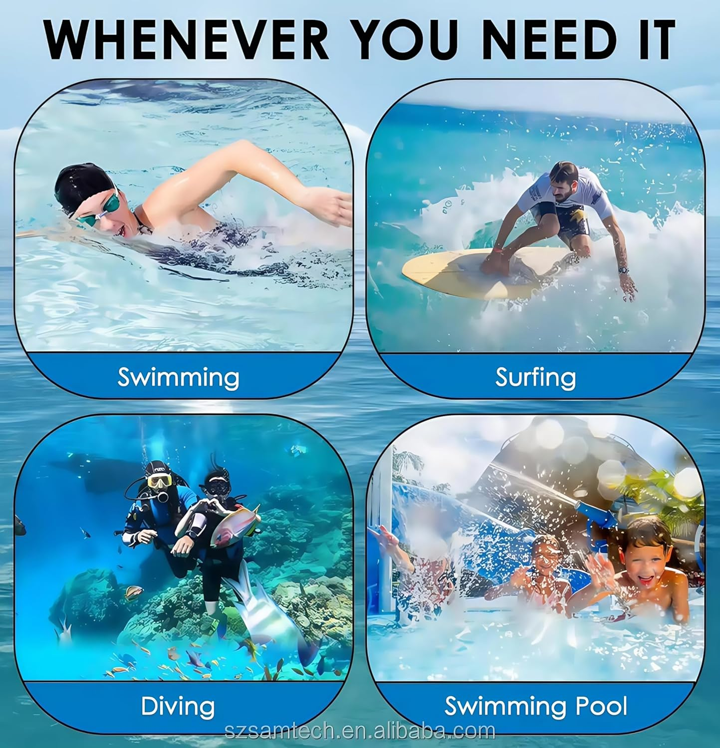 Waterproof Phone Case (7") - 1 Pack for Iphone 17/16/15/14/13/12/11 Pro Max Plus, Samsung Galaxy S24/S23 Ultra,Pixel- 30M/100Ft Deep Underwater Protection, Touch-Sensitive (Gray) - Green image number 7