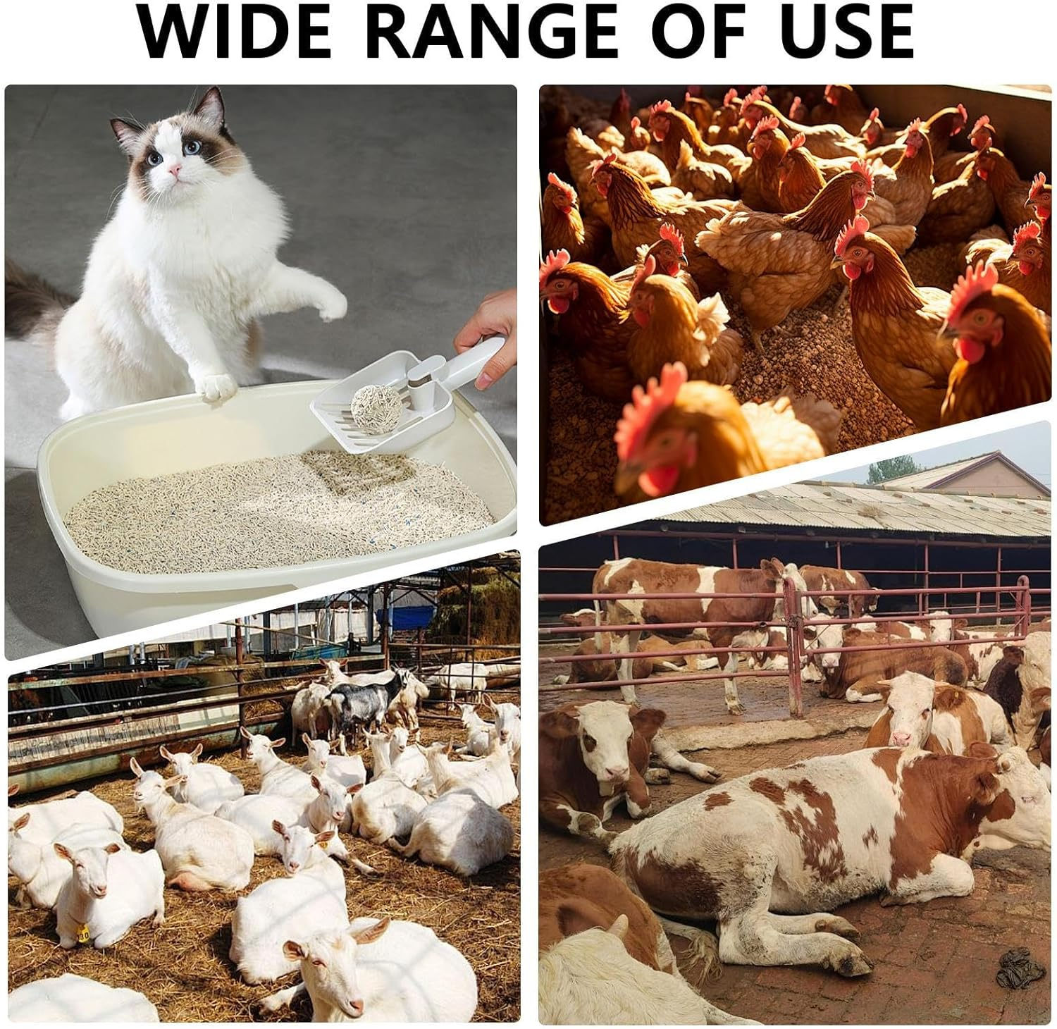 Chicken Poop Cleaner - Metal Scoop, Long Handle Shovel | Extra Wide Heavy Duty Sifting Design with Non Stick Surfaces, Hygienic Manure Removal Tool for Farm Poultry Coop Sanitation Accessories image number 3