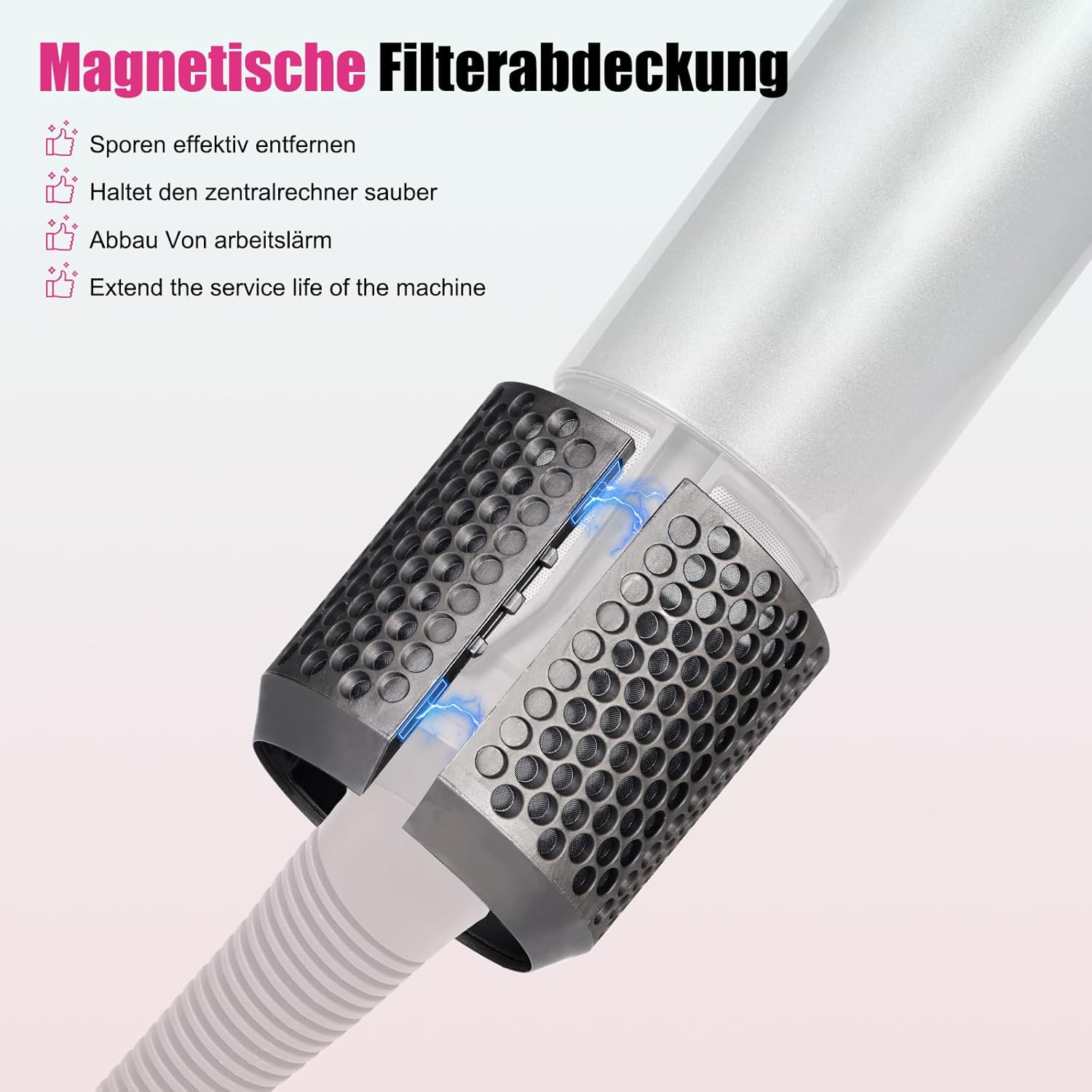 Filter Cover Replacement for Dyson HS01 HS05 for Airwrap Filter Hair Styler Accessories Outdoor Screen Magnetic Filter Cage Replacement Parts image number 1