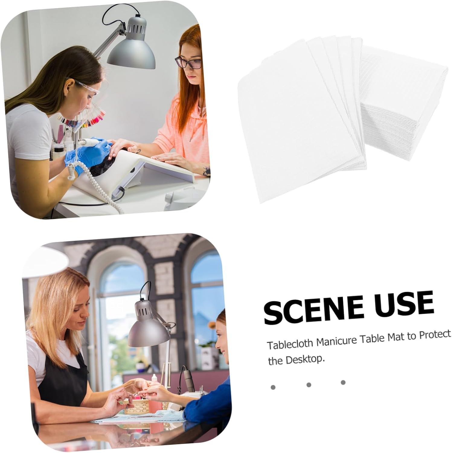 Healeved 125Pcs Disposable Tattoo Cleaning Pads Disposable Bibs Table Covers Clean Pad for Tattoo Nail Spa Use 18X13In Waterproof Protective Mat image number 4