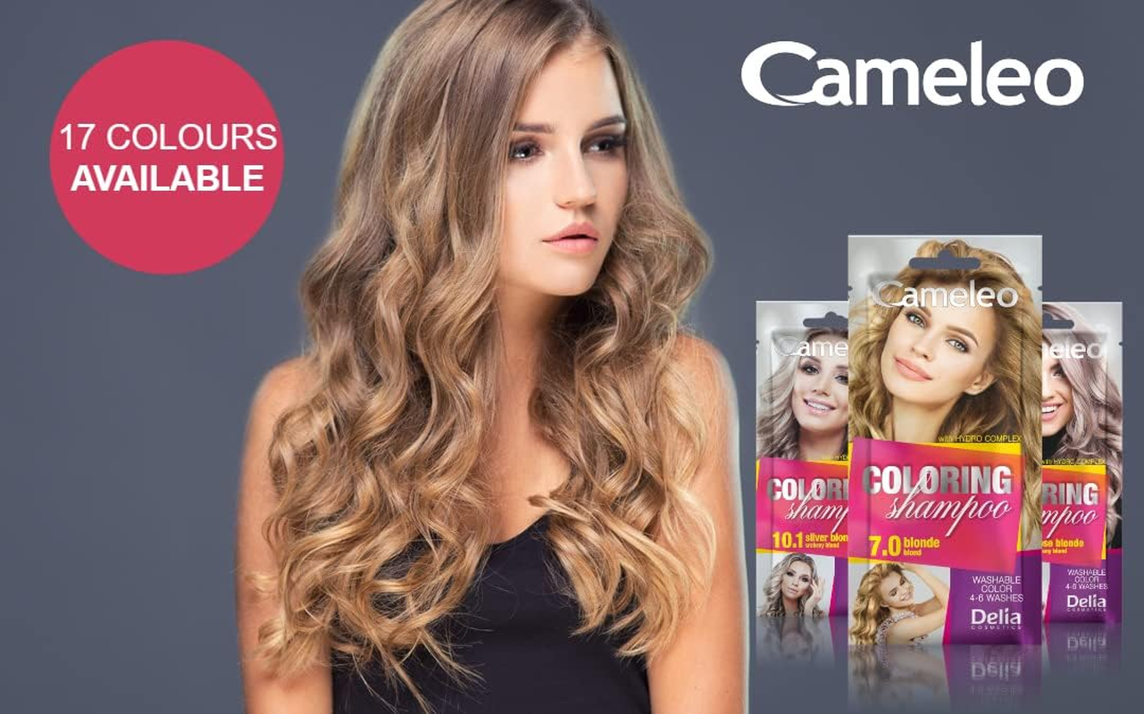 Cameleo - Tinting Shampoo - Copper Red - Quick and Easy Colour Refreshment "Colour in Colour" - without Ammonia and Oxidants - Shampoo in Bag - 40 Ml - 10.1 Silver Blonde image number 2
