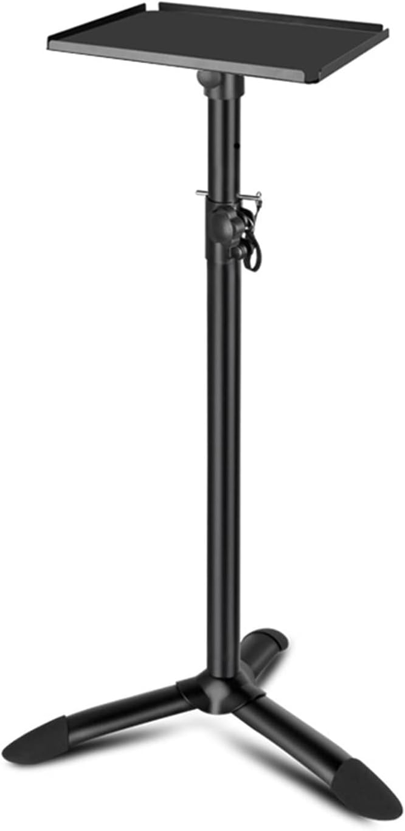 Audio Stand Speaker Stand Large Tray Bracket Universal Hi-Fi Audio Stand for 10 Inch Monitor Lift and Rotate Audio Tripod Speaker Stand(B,Smal
