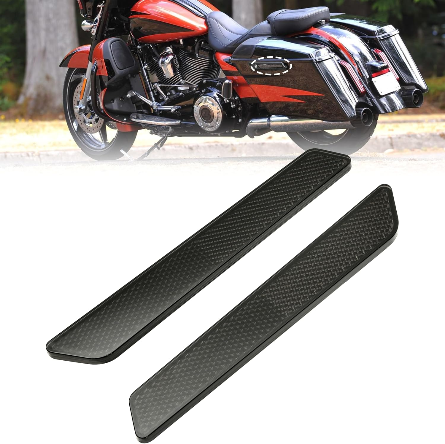 Smoked Saddlebag Saddle Bag Hinge Latch Covers for Harley CVO Road Street Glide 2023-2025 FLHX FLTRX FLTRXSTSE 2024-2025 Accessories image number 6