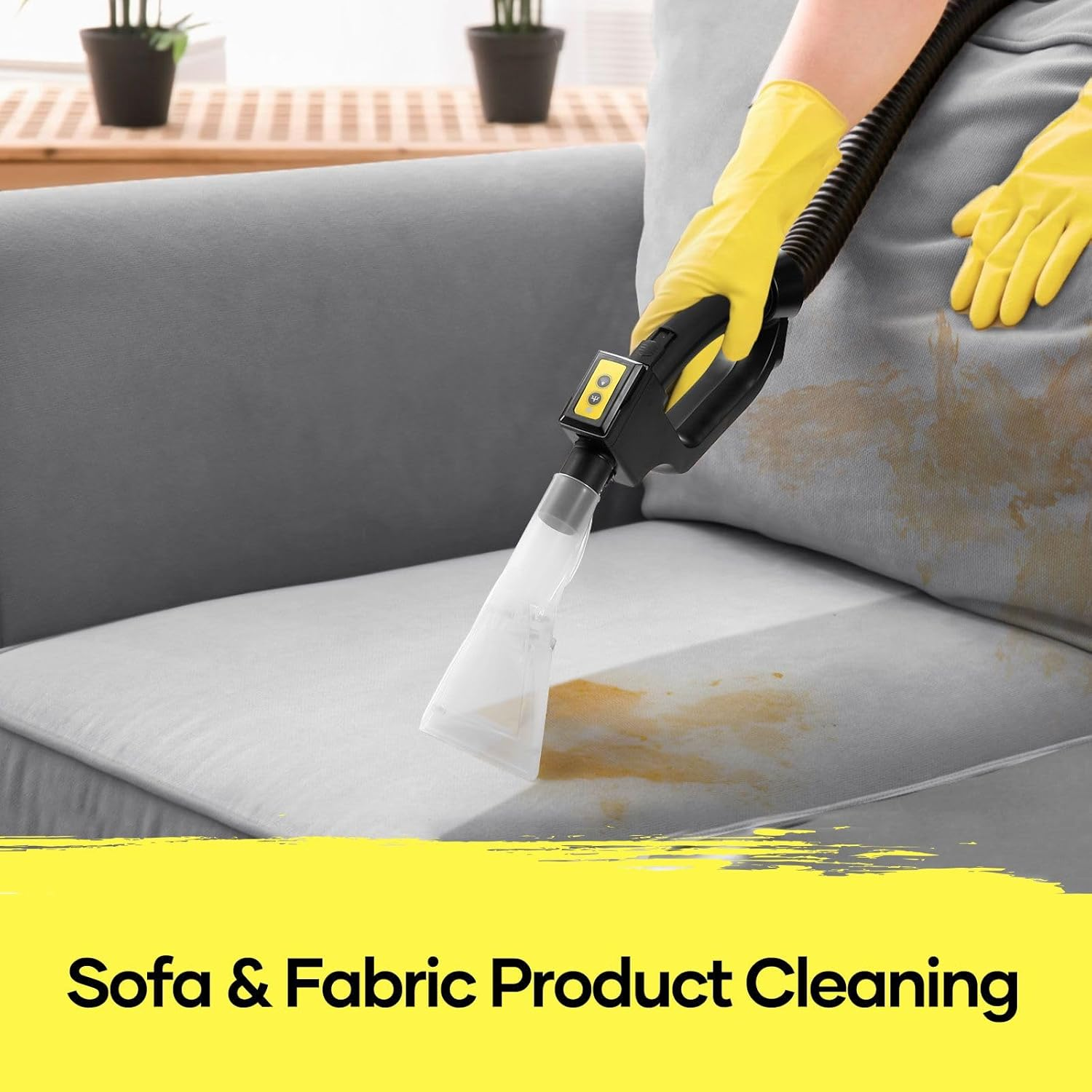 MAXKON 5 in 1 Vacuum Carpet Cleaner Portable Smart Cleaning Machine Mop with Wheels for Wet Dry Floor Sofa Upholster - Type 1 image number 4