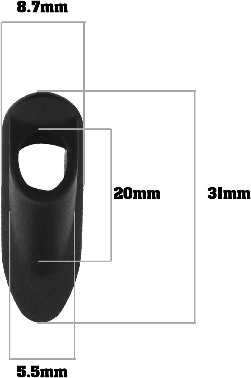 10Pcs Bike Line Pipe Clamp Replacement Bicycle Cable Clamps Bike Accessories for Brake Cable Derailleur Line Plastic Black image number 4