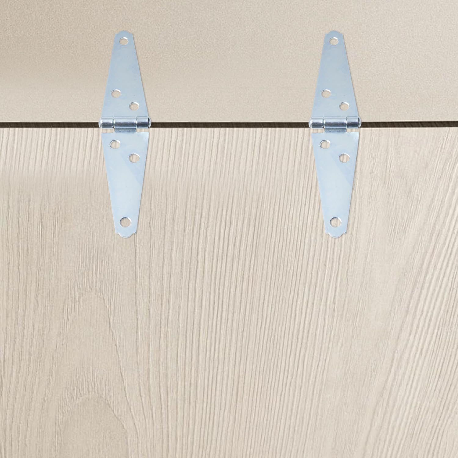 Geesatis 6 Pcs Hinges Heavy Duty Hinge 3 Inch Cabinet Closet Latch Door Hinge, with Mounting Screws image number 1