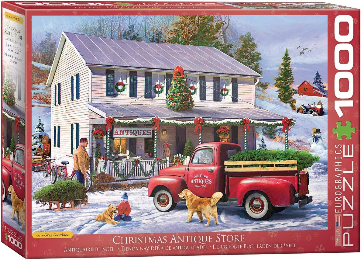 Eurographics Antique Christmas Store Jigsaw Puzzle (1000 Pieces) image number 1