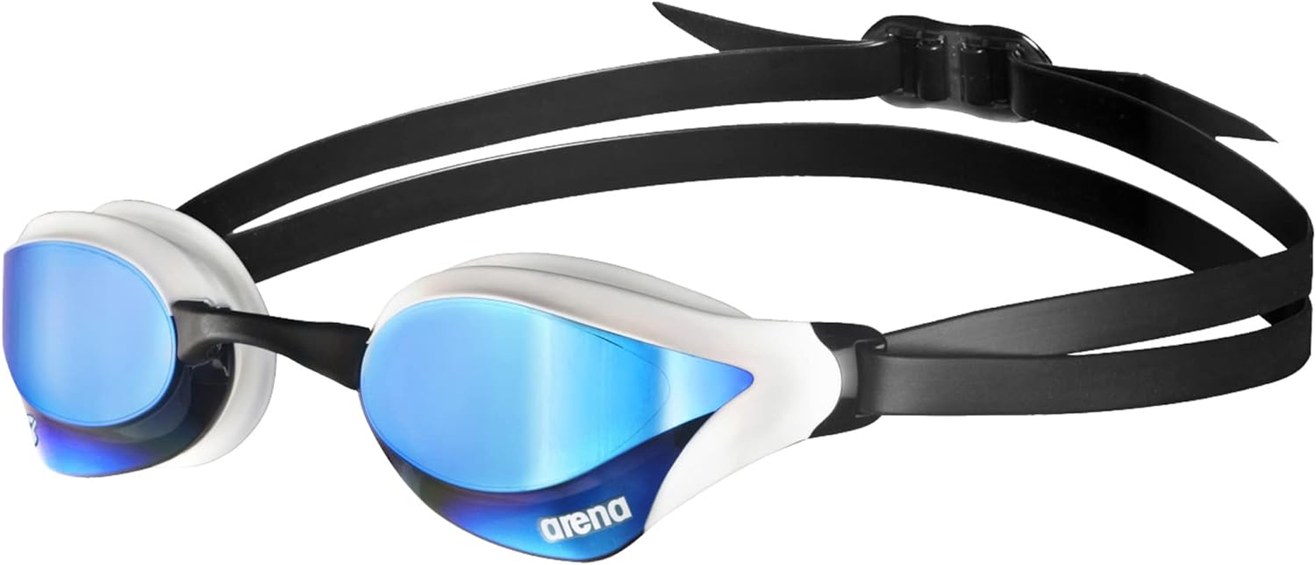 ARENA Cobra Core Swipe Mirror Goggles, Unisex Goggles for Indoor and Outdoor Swimming with Dual Strap, Swipe Anti-Fog Technology, and UV Protection, Wide Vision & Customisable Fit