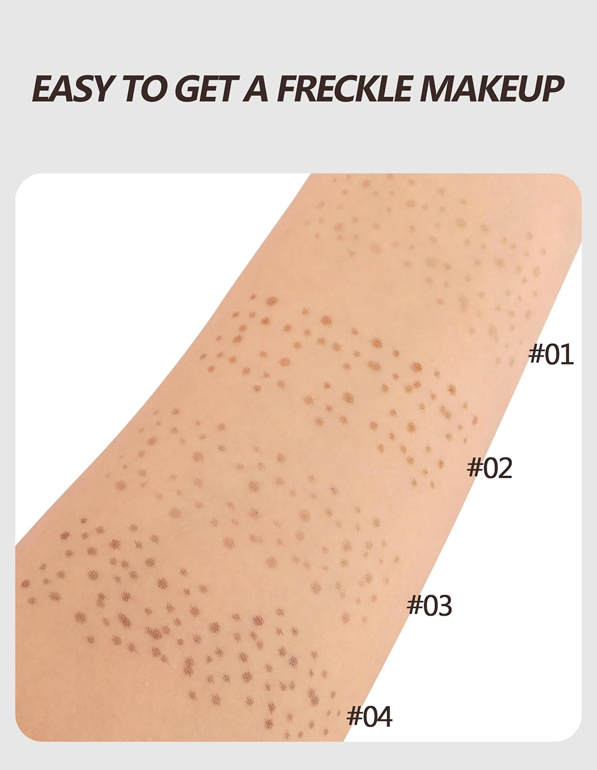 Erinde Eyeliner Freckle Pen, Natural 2 in 1 Liquid Freckle Stamp & Smudge-Proof Liquid Eyeliner, Long Lasting Waterproof Freckles Tattoo Marker, High Pigment Eye Liners #02 image number 4