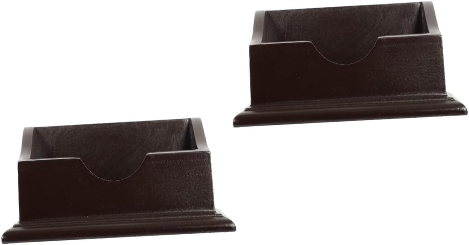 STOBOK 2Pcs Business Card Holder Multi-Grid Cards Storage Container Office Supply Desk Accessories image number 1