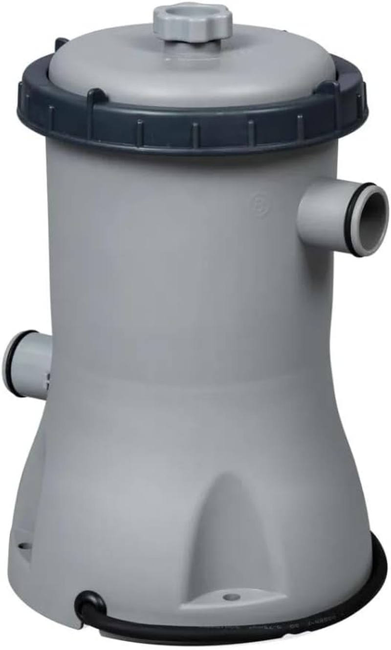 Bestway Pool Filter Pump, 2006L/H Water Cleaner Cartridge Filters Pumps above Ground Swimming Pools Flowclear for Home Garden Outdoor Indoor, with Adapters 530GPH Multicolour image number 3