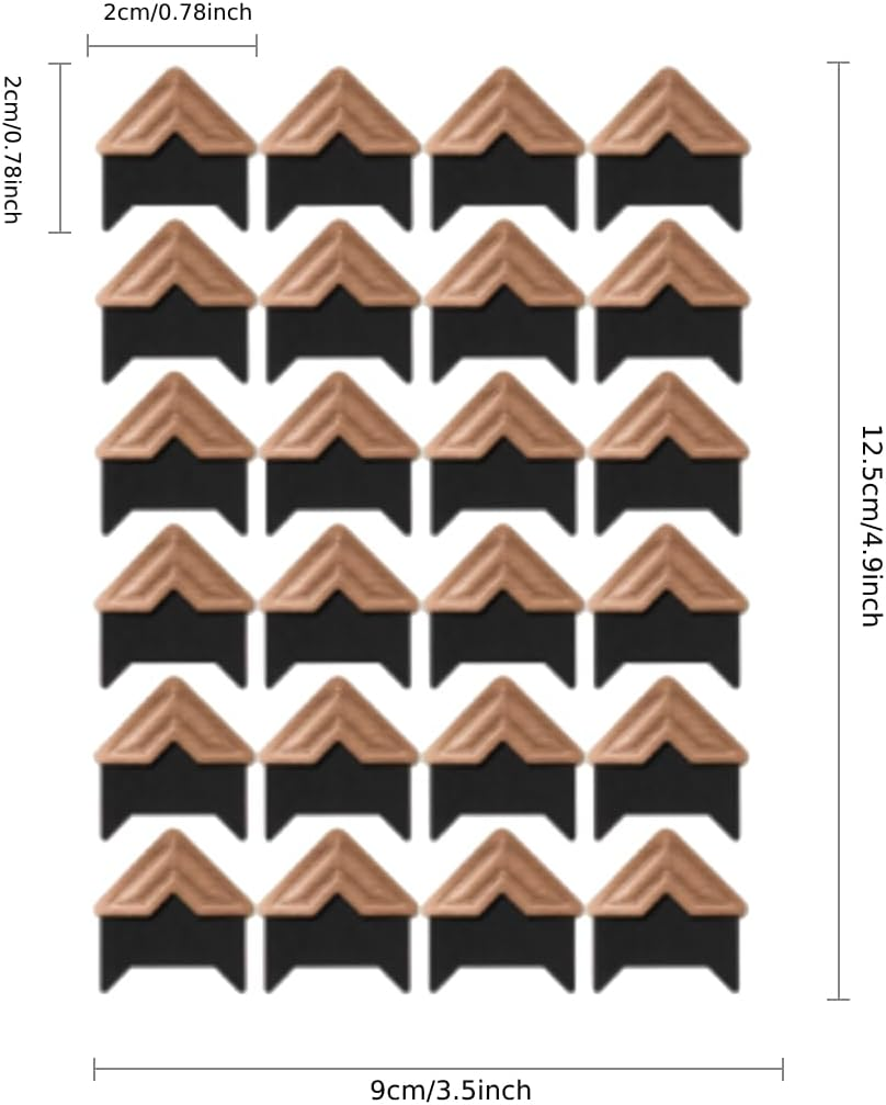 15 Sheets 360 Pcs Rose-Gold Acid-Free Photo Corners Mounting Self Adhesive for DIY Photo Album Journal image number 4