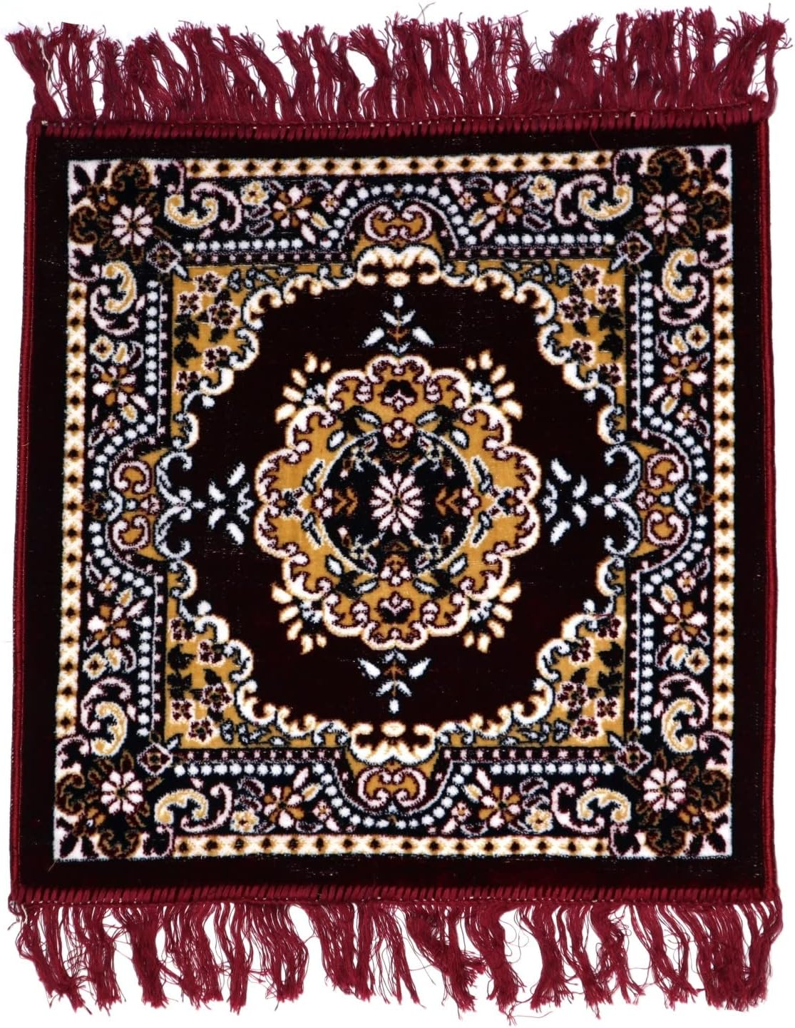 ASHIRWAD Puja Aasan Velvet Wool Pooja Aassan Meditation Cloth Rug Mat Aasanam Rug Mattress (Maroon-3)