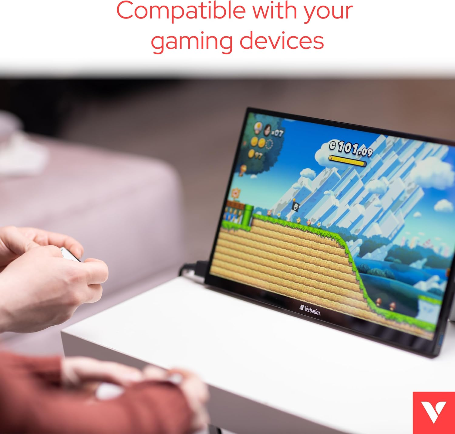 Verbatim Portable Touchscreen Monitor 14" Full HD 1080P Metal image number 3