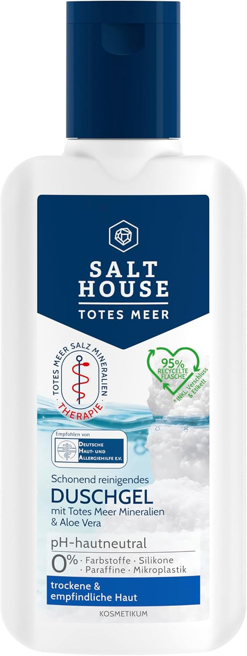 SALTHOUSE&reg; Dead Sea Therapy Shower Gel I Nourishes the Skin I Prevents Drying Out I Rich in Mineral Salts I with Aloe Vera I Skin Compatibility Dermatologically Tested (250 Ml) image number 5