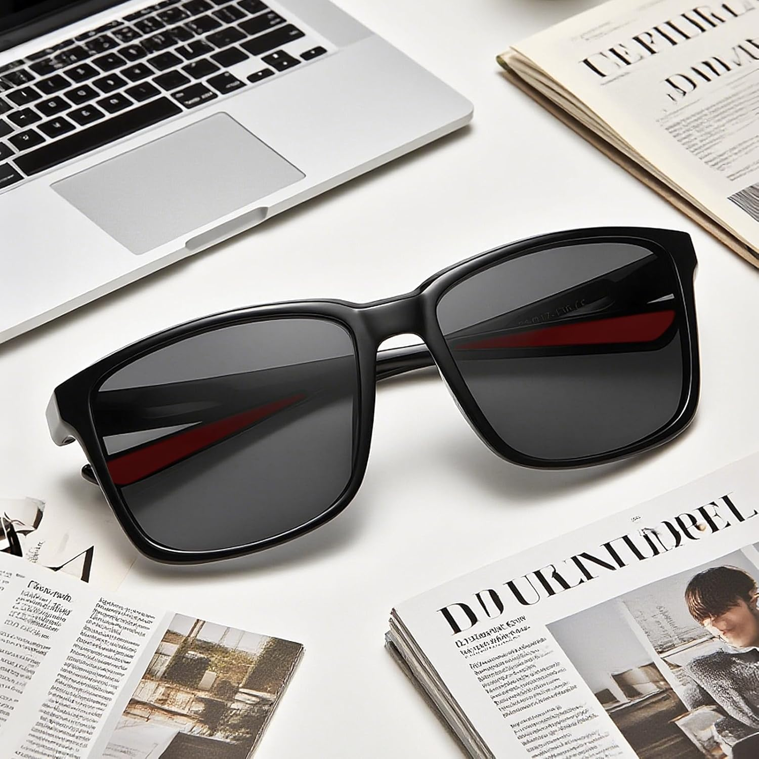 Fiohiros Polarised Sunglasses for Men & Women - UV400 Protection, Stylish & Durable, Perfect for Golf, Driving, Fishing & Outdoor Activities - Lightweight & Comfortable Design image number 5