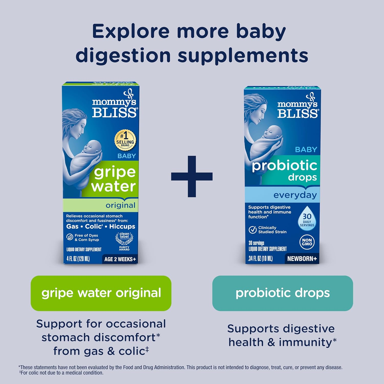 Mommy'S Bliss - Gripe Water Night Time - 4 FL OZ Bottle image number 2