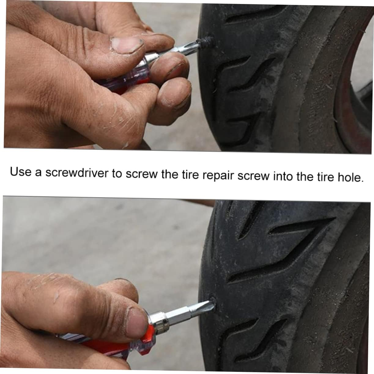 MUSISALY 20Pcs Tire Repairing Screw Nail Tire Rubber Nail Tyre Repair Kit Tyre Repair Car image number 4