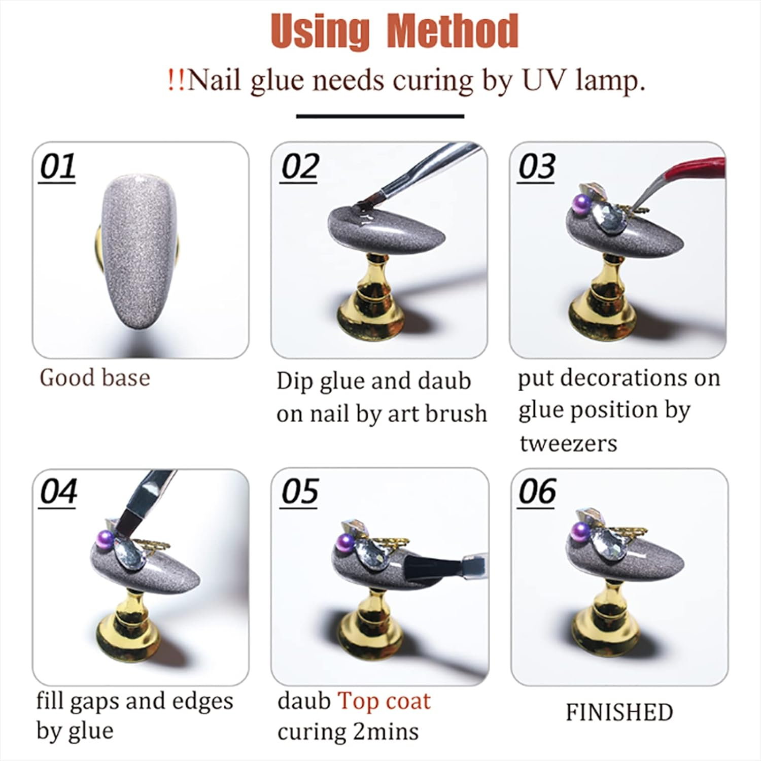 3D Aurora Bow Nail Art Charms - A Pattern image number 5