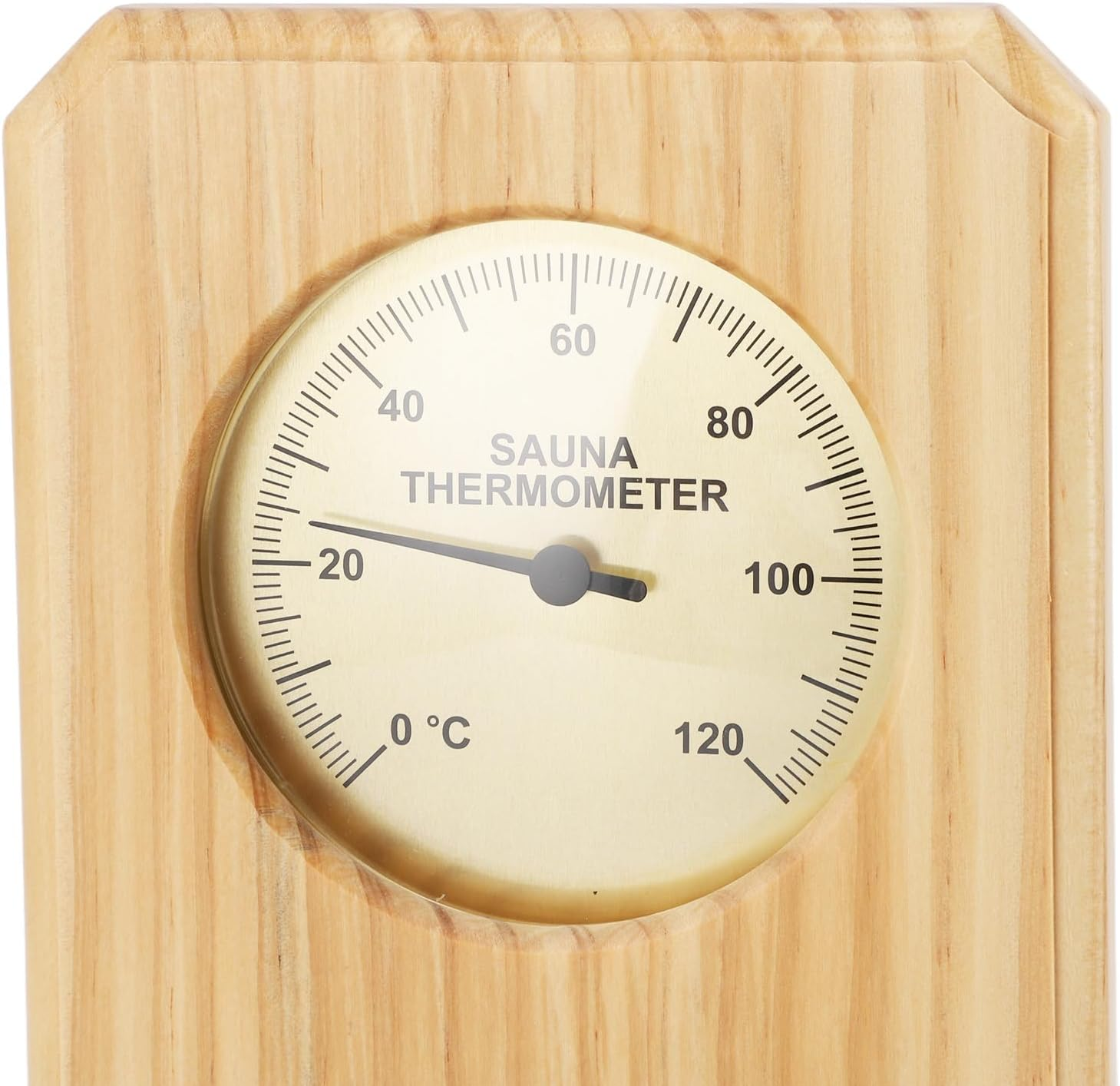Authentic Timber Sauna Hygrothermograph - Temperature & Humidity Gauge 0-120&deg;C | 0-100 Percentage RH - Wall-Mounted Thermometer for Steam Room image number 4