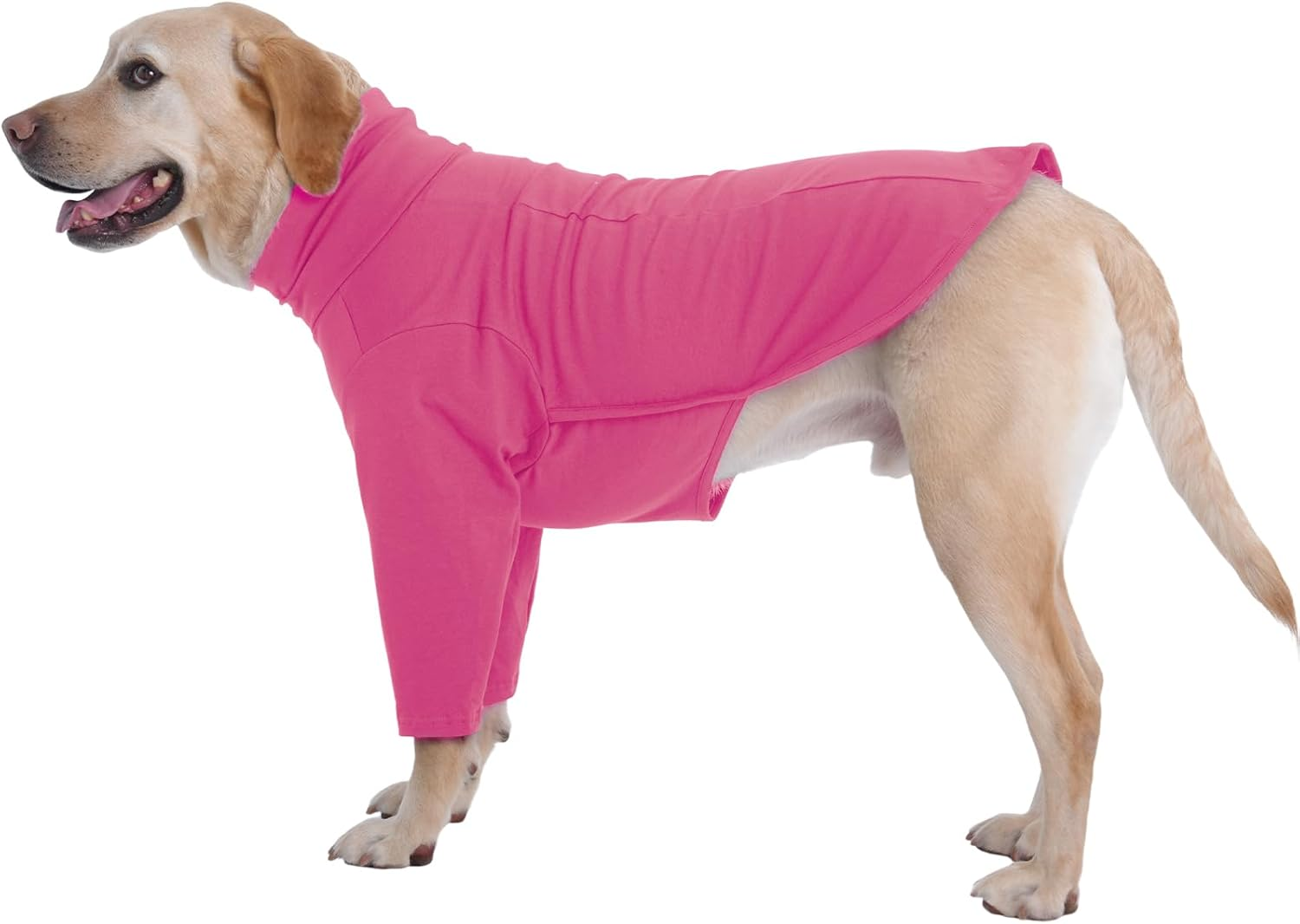 Iecoii Dog Shirts for Large Dogs,Soft Dog T-Shirt for Spring Fall,Pullover Shirts for Dogs Girl Boy,Extra Large Dog Pullover Shirt Full Coverage Large Dog Shirt for Doberman, Great Dane,Rosered,4Xl