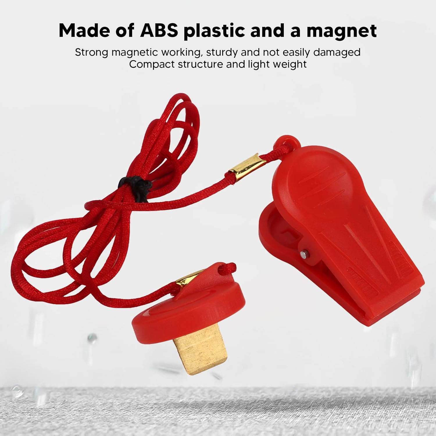 Treadmill Magnet Safety Key, 2Pcs Replacement Treadmill Safety Key, Running Machine Emergency Stop Switch, Universal Fit Most Treadmill Magnet Security Lock image number 4