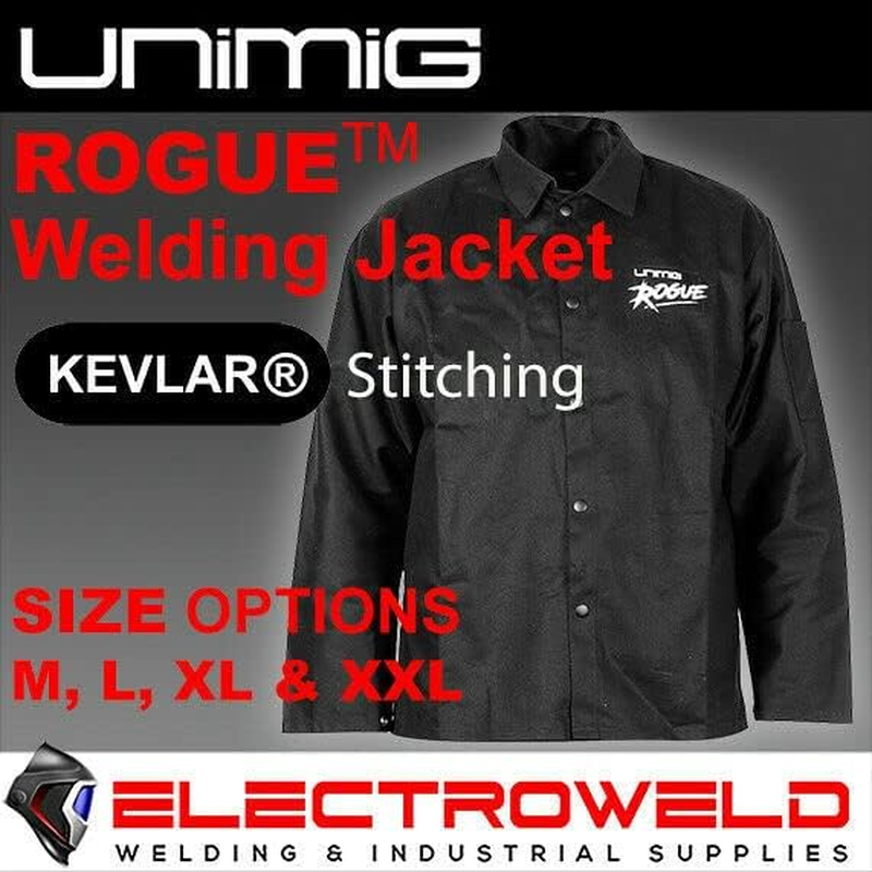 Unimig Rogue Proban Welding Jacket, M L XL XXL, Spatter Protection, Heat Resistant Sleeve Arms, Flame Retardant image number 1