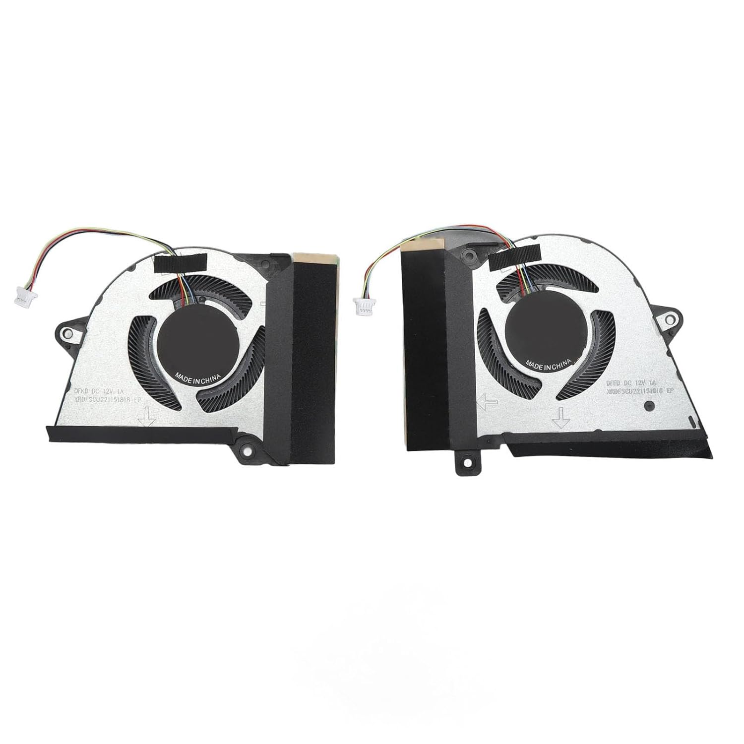 4 Pin Laptop Cooling Fan, Replacement Cooling Fan for ROG Zephyrus G14 GA401 GA401I GA401IU GA401IV Laptops, Aluminum Alloy with ABS Material (CPU and GPU)