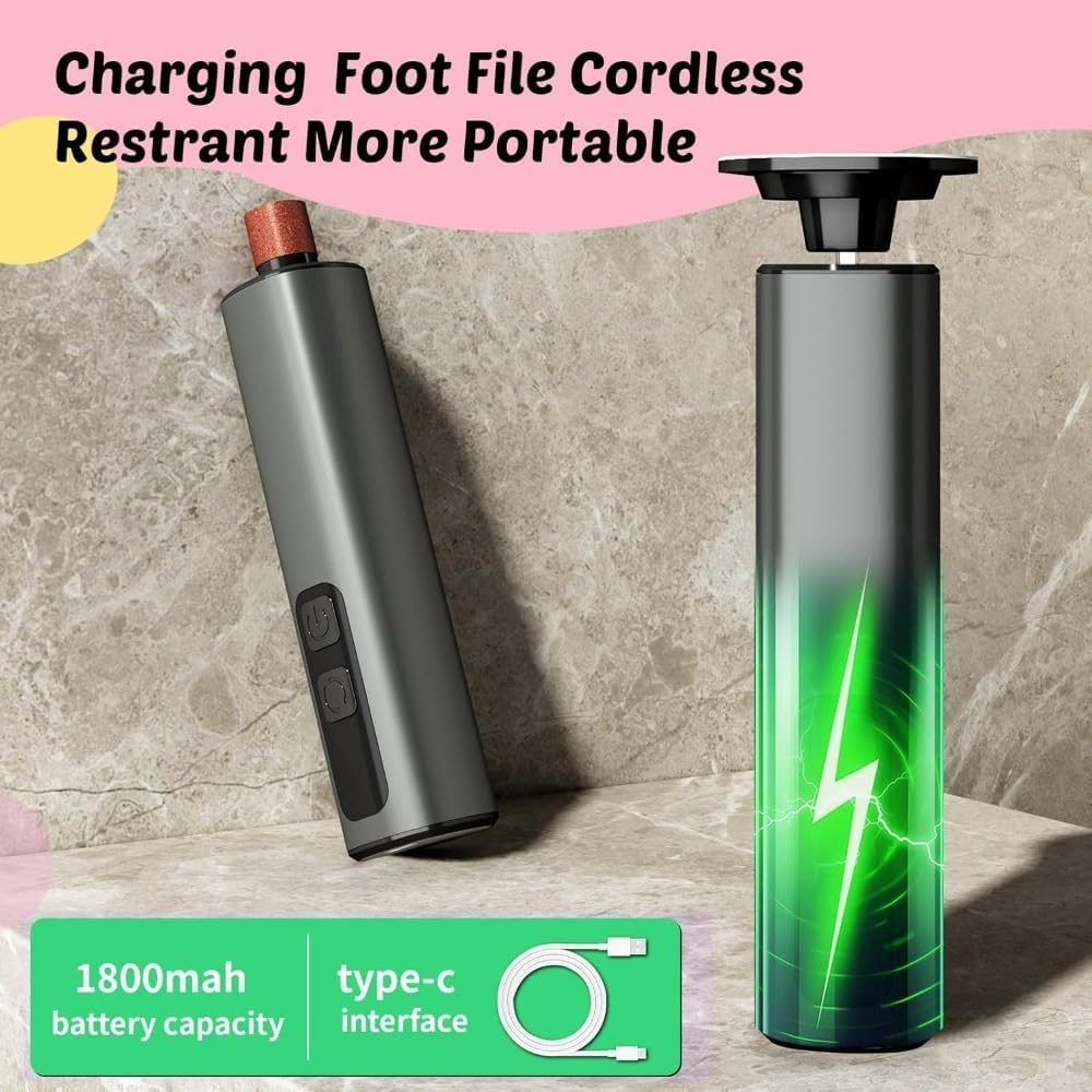 Electric Callus Remover Powerful Hand Foot File Grinder Sander Machine 9-Speeds image number 6