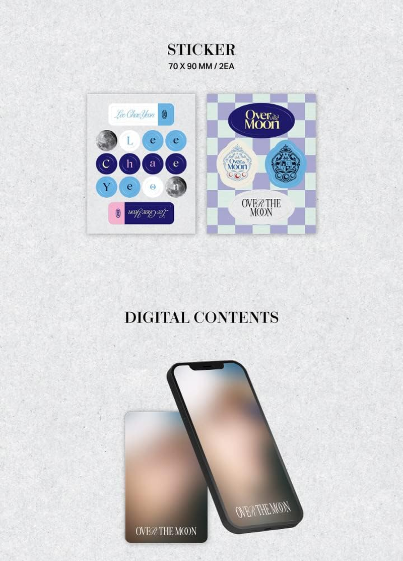 Lee Chaeyeon over the Moon 2Nd Mini Album POCA Version Random Cover Package+1Ea Photostand+1P QR Card Album+2P Photocard+2Ea Sticker+Tracking Sealed CHAE YEON