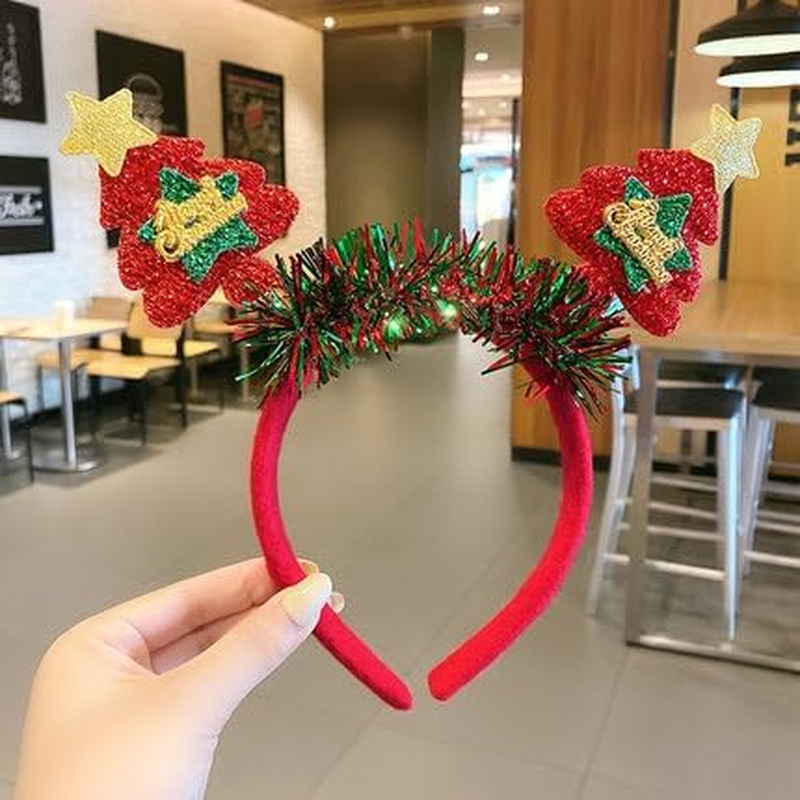 Christmas Headbands, Red and Gold, Universal Size image number 3