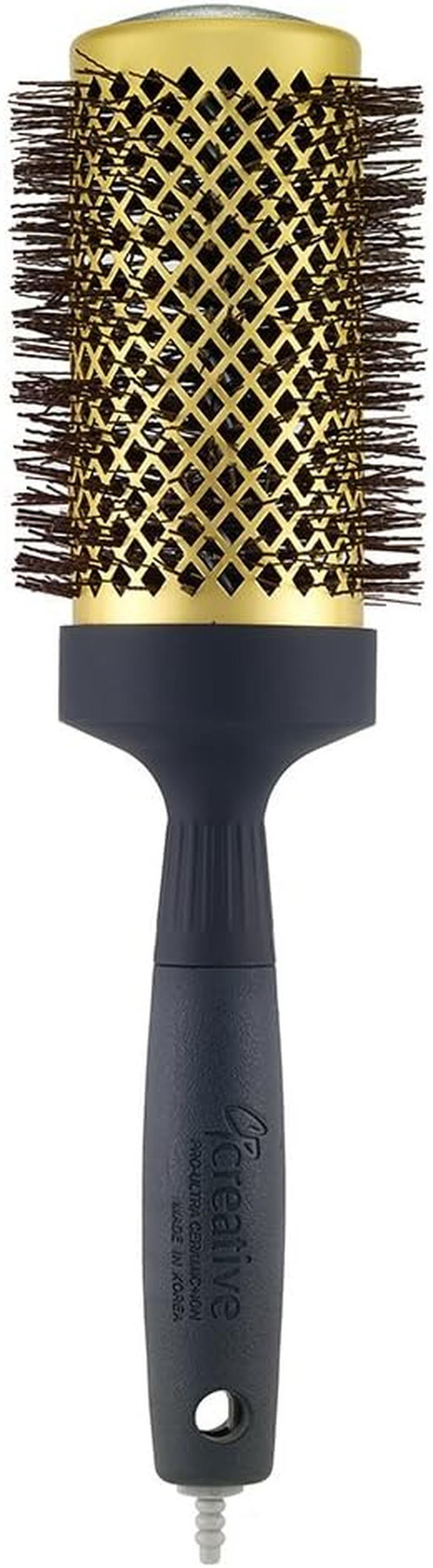 Creative Hair Brushes Gold Nano Ceramic Ion Hair Brush, CR133-G, 3.0 Inch