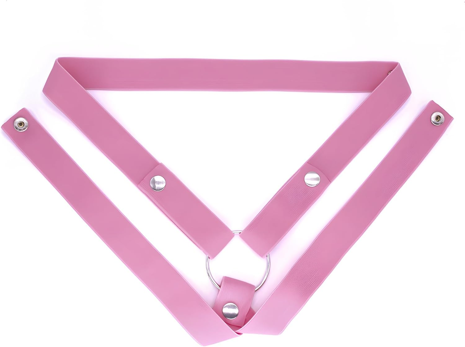 Male Chastity Belt Anti-Off Chastity Device Chastity Cage Chastity Strap Adjustable Auxiliary Belt Penis Cage Sex Toys Sex Furniture for Men (Pink)