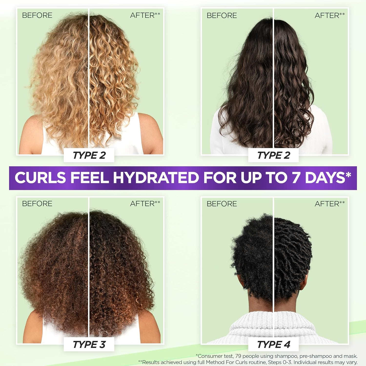 Garnier Method Deep Care Mask for Curls, up to 7 Days of Moisture and Curl Definition. Designed, Tested and Approved on All Curl Types, Including Type 4 Curls and Coils image number 3