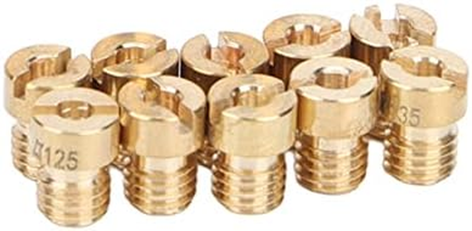 Carburetor Main Jet Kit, Metal 10 Pcs Slow Pilot Jets and 10Pcs Carburetor Main Jets Set, Replacement for Keihin PWK CVK Type PE Carburetor, OKO CVK Main Jet, Slow Pilot Jet image number 3