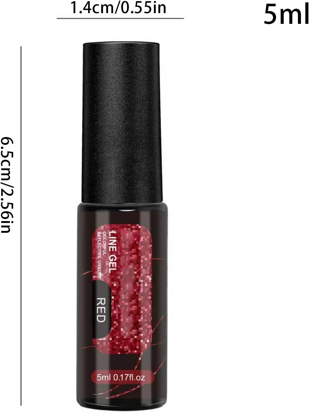 Lmyit Gel Glitter Nail Polish | 12 Colors Nail Design Polish | Reflective Manicure Liner Kit for Summer Party Art Design Holiday Women Salon image number 1