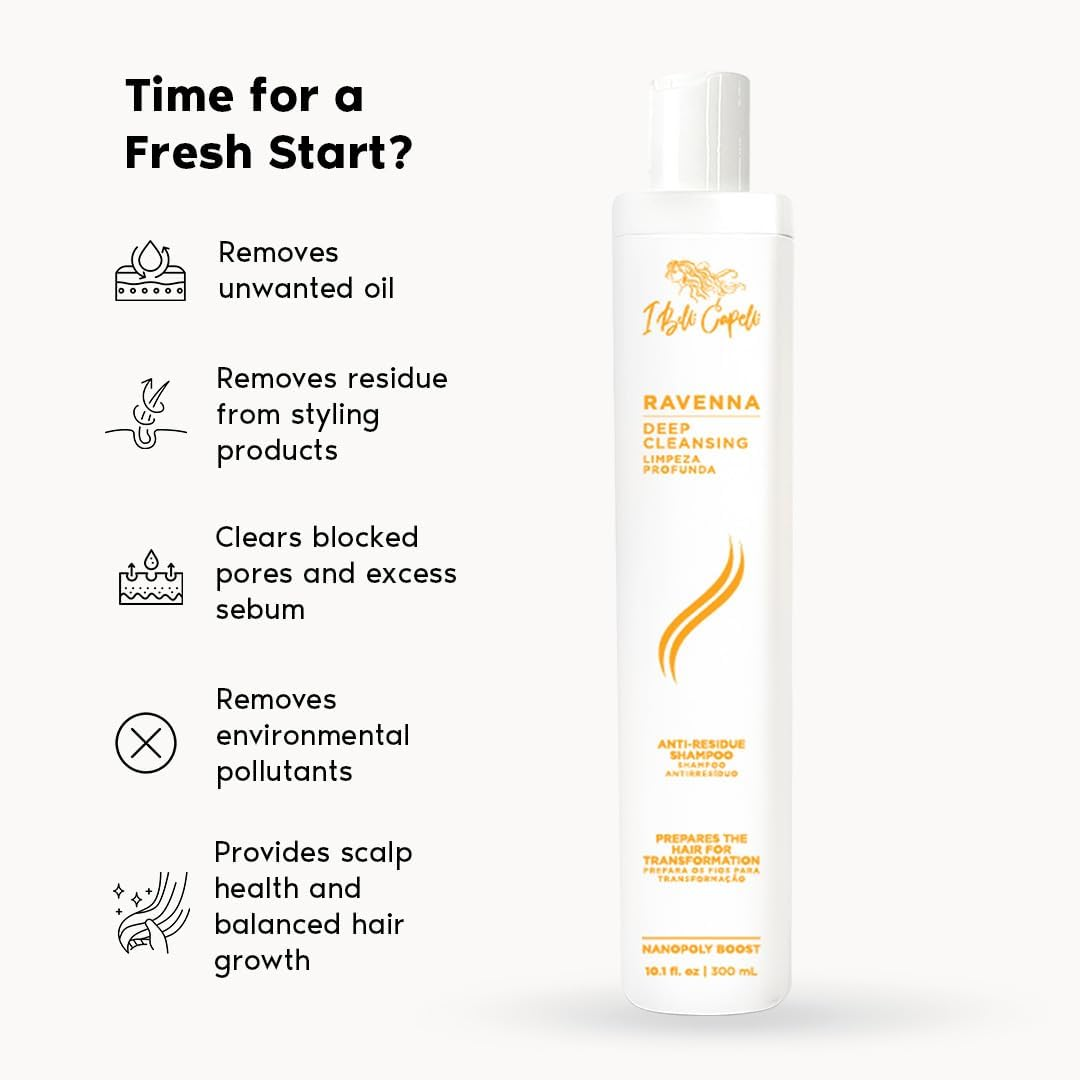 Ibelli Capelli Deep Cleansing anti Residue Shampoo Shine and Moisturize 300Ml10.1 Fl.Oz image number 4