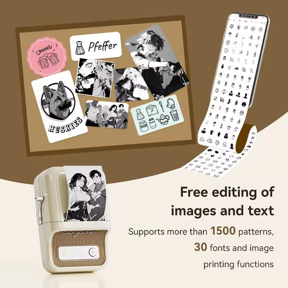 Niimbot B21_Pro 300Dpi Label Maker 20-50Mm Print Width for Photos Business Home image number 3