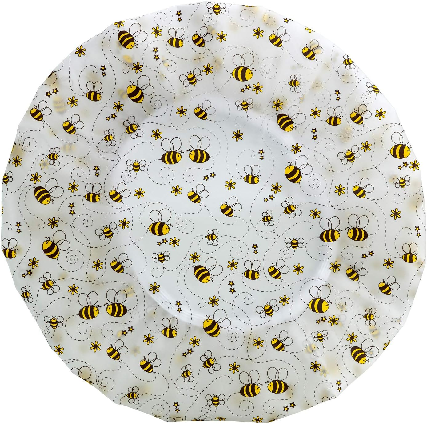 Bodylife Shower Caps 3 Pack Reusable Waterproof Bath Caps Elasticated Single Layer PEVA Shower Caps 27Cm