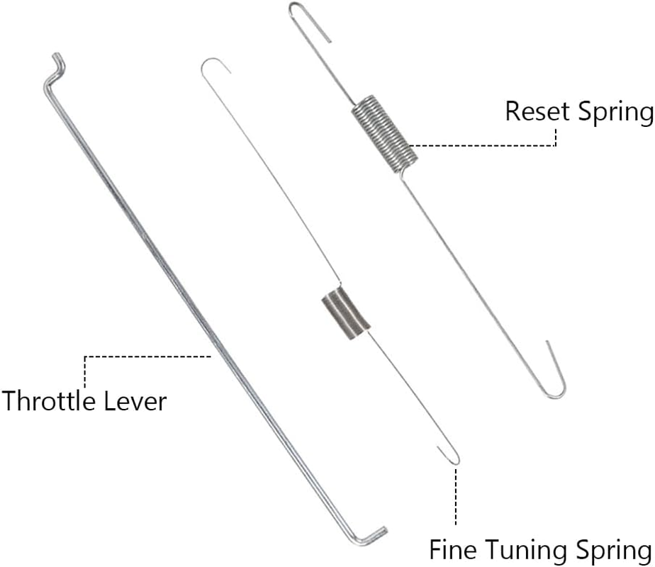 Throttle Return Spring Kit Carburetor Spring Classification Governor Connecting Rod Speed Control Spring Adjusting Lever Spring Rod for GX140 GX160 Gx200 Carburetor image number 5