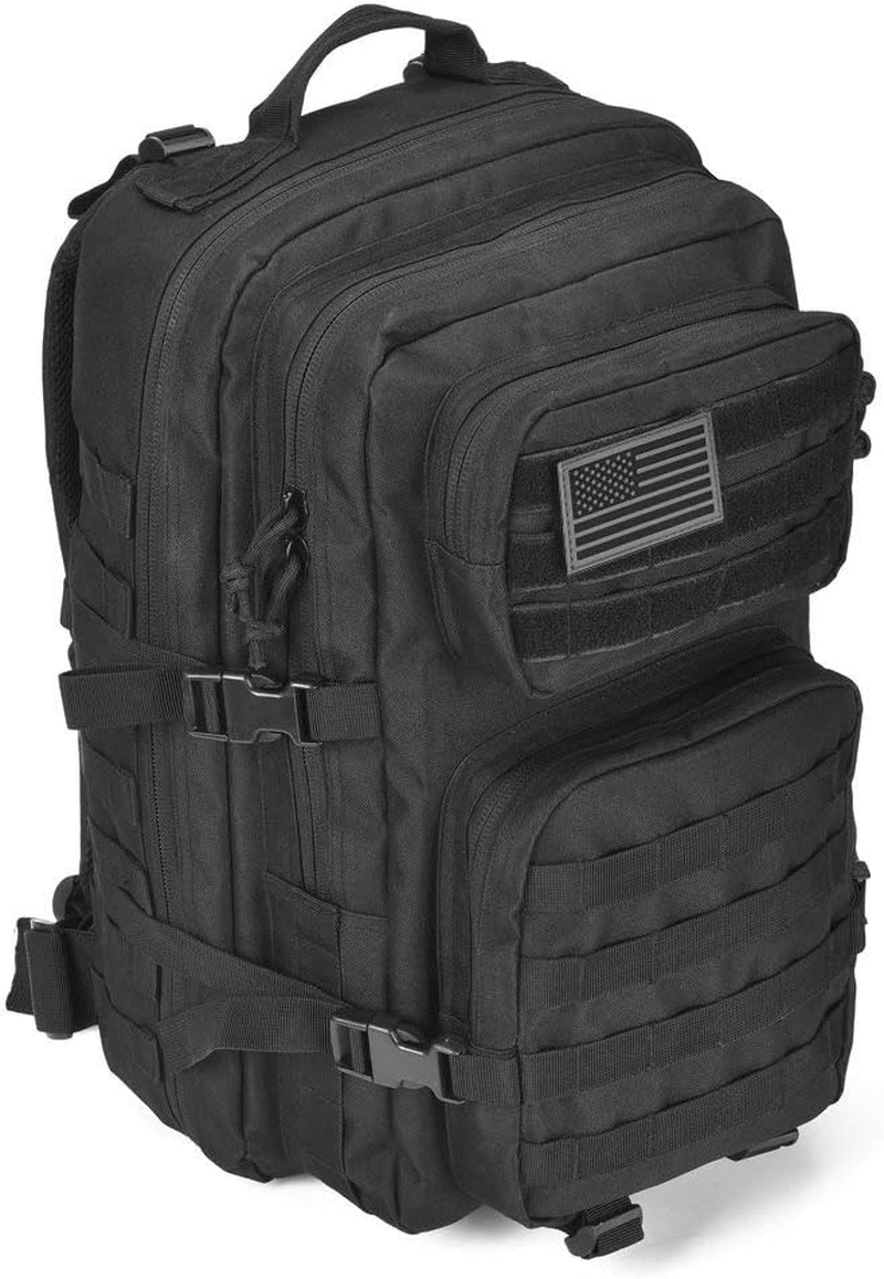 REEBOW GEAR Military Tactical Backpack Large Army 3 Day Assault Pack Molle Bag Backpacks Rucksacks for Outdoor Hiking Camping Trekking Hunting