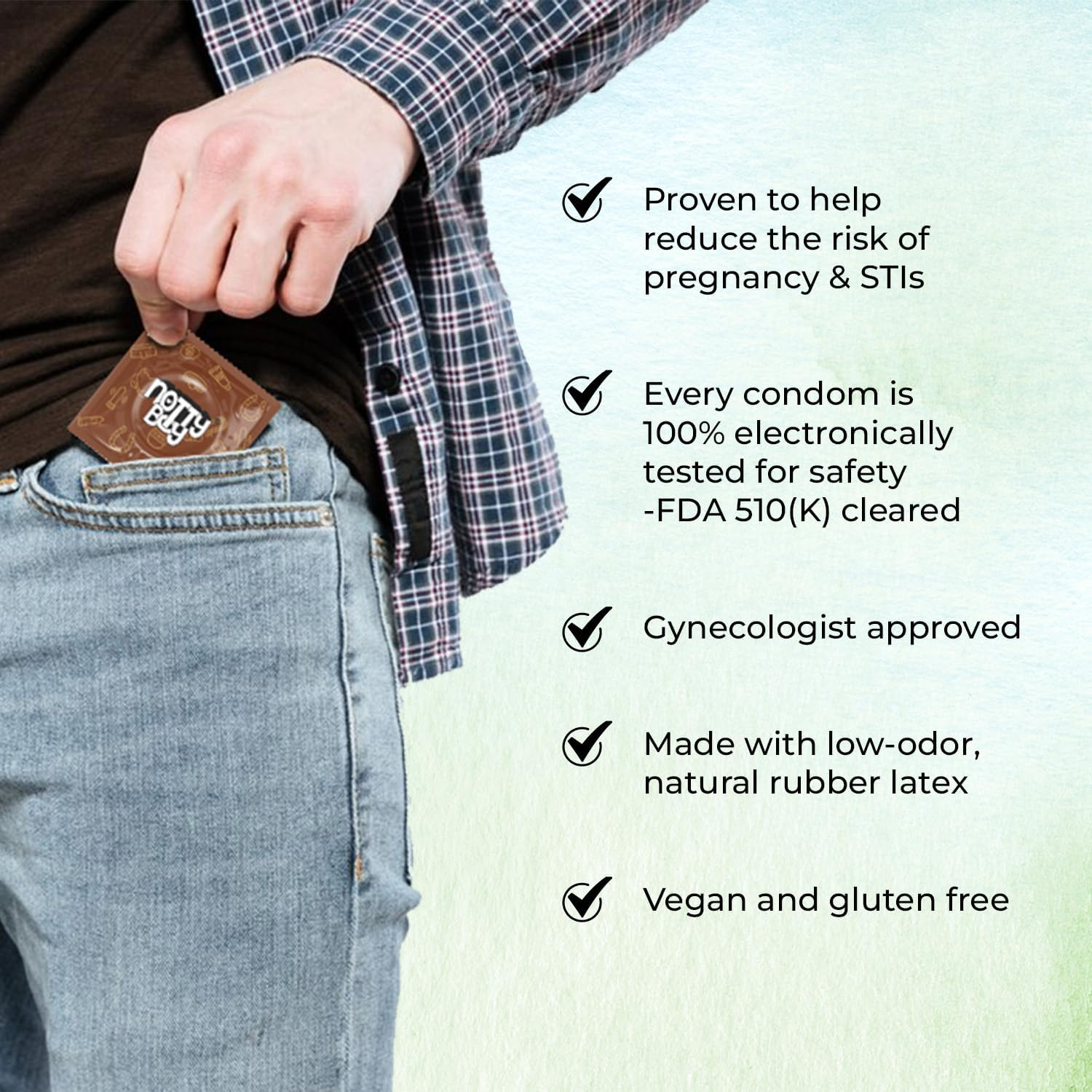 Nottyboy Wholesale Pack of 100 Condom - Assortment of Mixed Delicious Fruit Flavored Condoms for Men | (Bubblegum | Green Apple | Chocolate | Tempting Strawberry and Banana) Safe for Oral Use