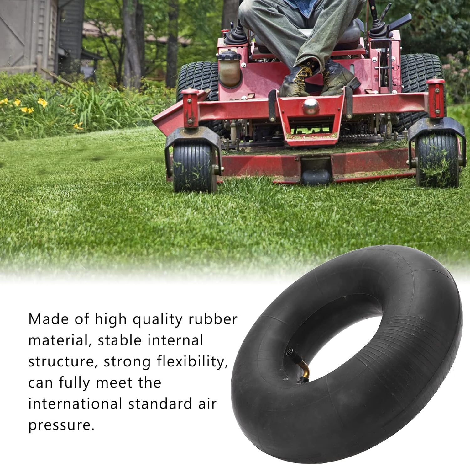 13X5.00‑6 Inner Tyres, Strong Flexibility High Performance 13X5.00‑6 Inner Tube for Trolleys for Lawn Mowers