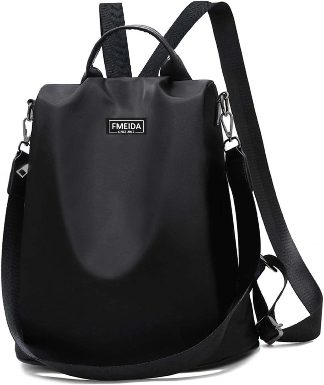 Fmeida Anti-Theft Backpack for Women, Waterproof Nylon Daypack Shoulder Bag Ladies Rucksack Handbags Lightweight Travel Bag School Bags Fashion Casual Backpacks Purse for Girls