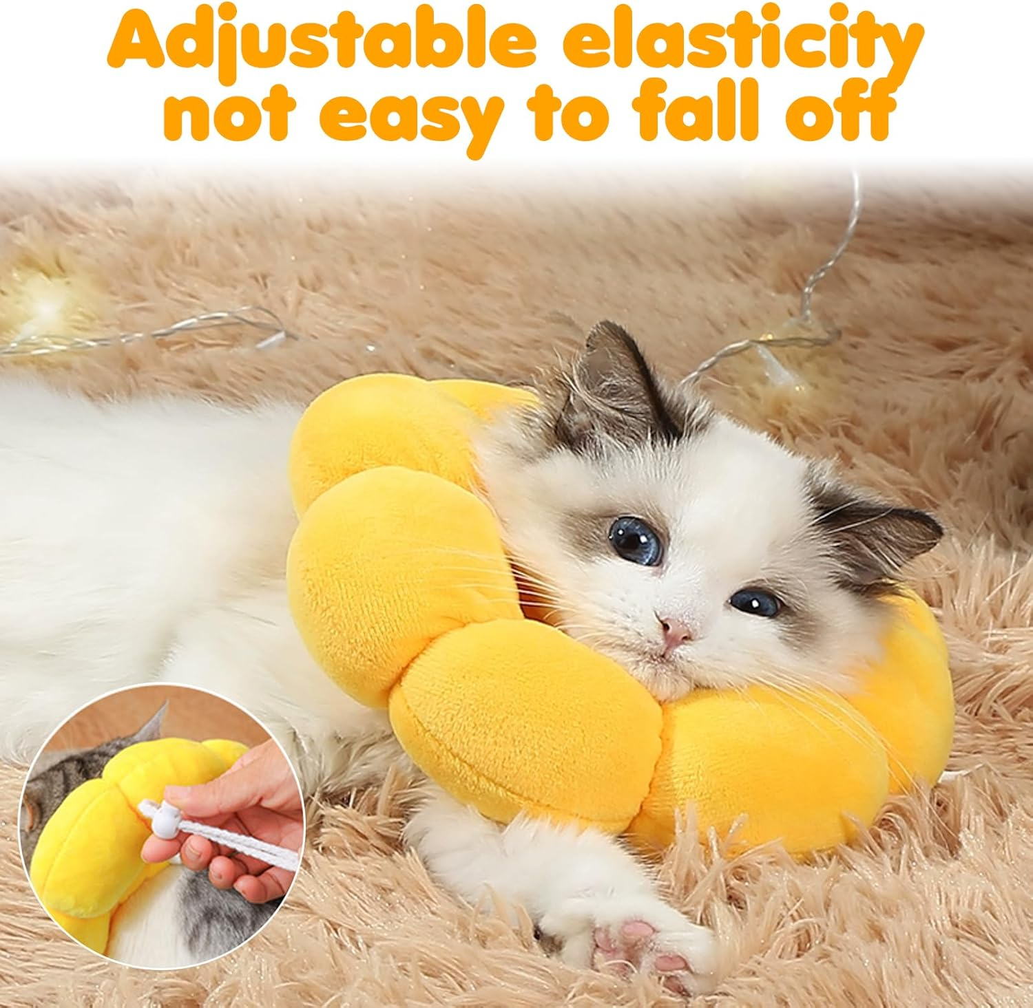 Cat Collar, Soft for Collar, Elizabethan Collar, Cat Collar, Cat Adjustable Elizabethan Collar, Pets Scratching after Surgery Protection, Dog Collar