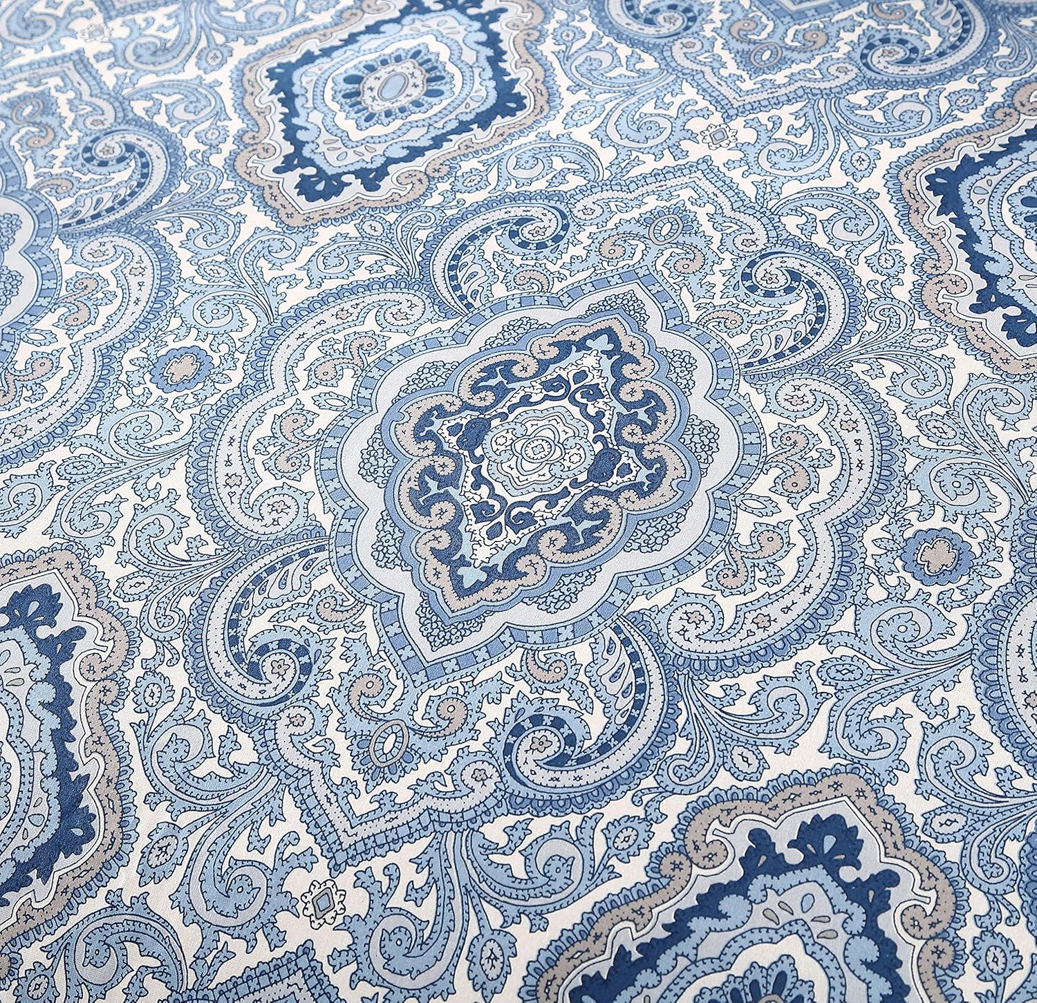 City Scene Milan Blue Duvet Cover Set, King image number 5