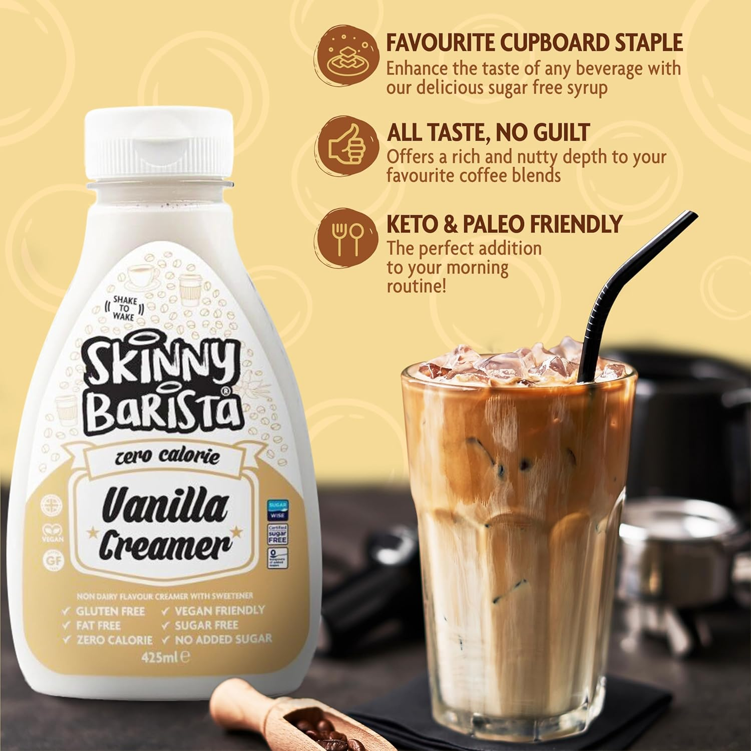 Barista Non Dairy Coffee Creamer 425Ml Vanilla image number 2