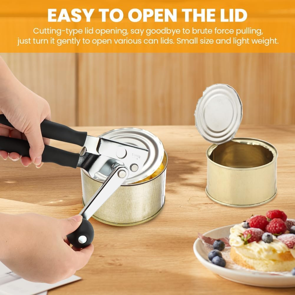 OWATRKDEY Can Opener Manual,Heavy Duty Can Openers, Stainless Steel Heavy Duty Swing Away Commercial Can Opener for All Size Cans image number 4