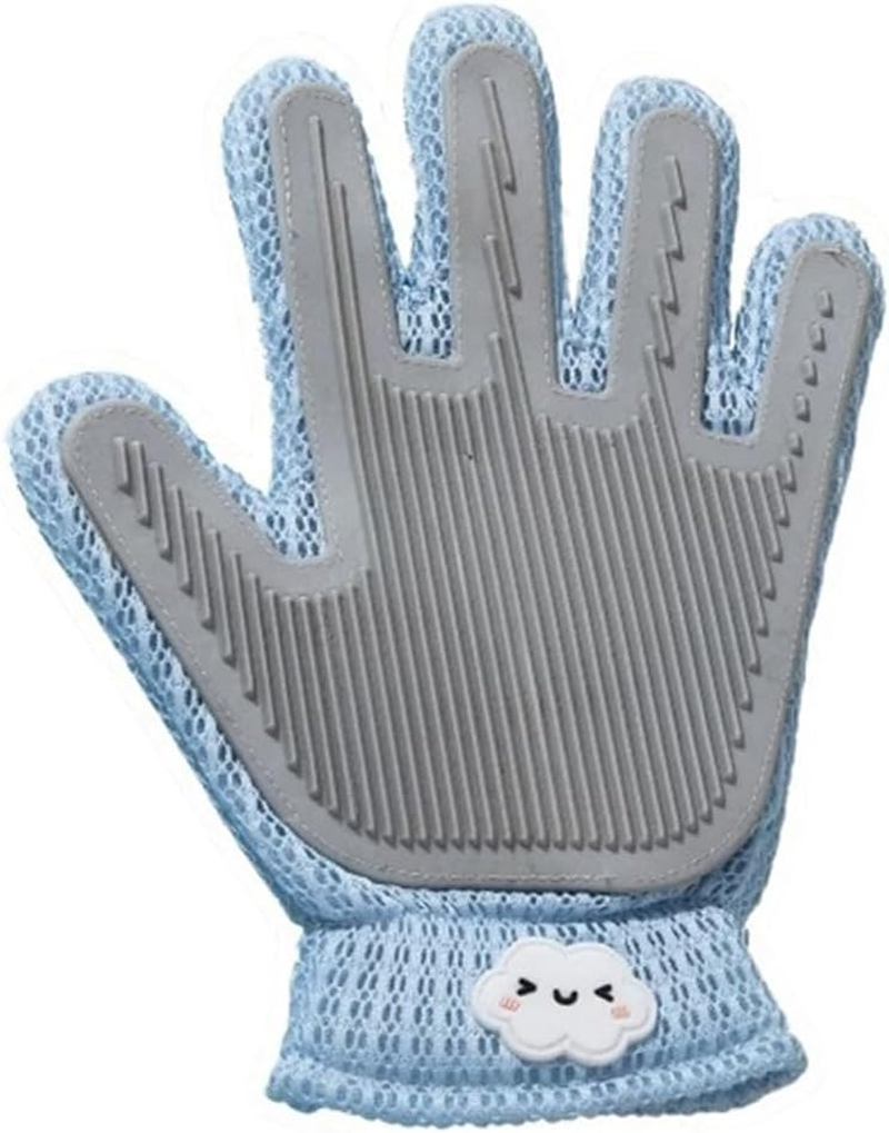 AIMALL Pet Grooming Glove, Enhanced Silicone Hair Removal Brush for Cats and Dogs, Durable Dog Bathing Massage Comb, Scratch and Bite Resistant - 6.29X4.33X9.44 Inches